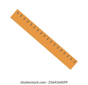 Wooden ruler tool vector illustration