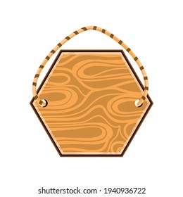 tablero rústico de madera y cuerda