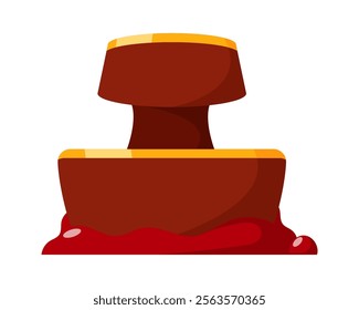 Wooden seal for wax stamps