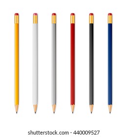 Wooden sharp pencils