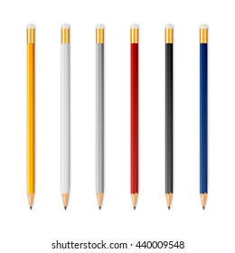 Wooden sharp pencils