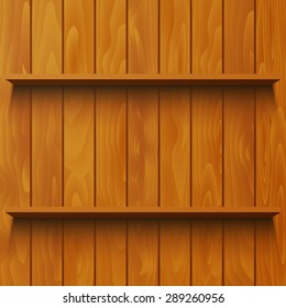 Wooden shelf