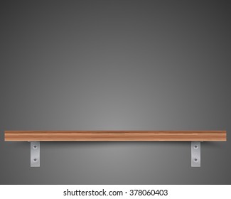 Wooden shelf