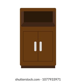 wooden shelving isolated icon