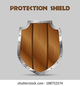 wooden shield
