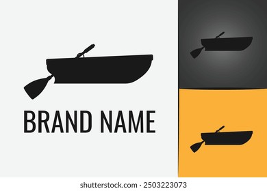 Wooden Ship Boat logo. Yacht Sailboat logotype. Marine boat sailing logo. Wood fishing boat logo 