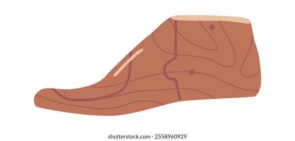 Wooden shoe lasts vector illustration