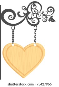 wooden sign