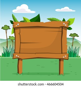 Wooden Sign Board