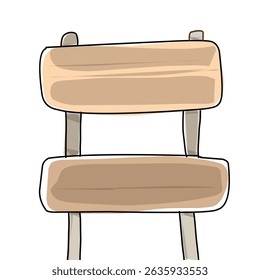 wooden sign board illustration design. stock vector