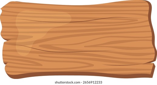 Forma de Tablero de madera de la muestra. Ilustración vectorial plana de dibujos animados.