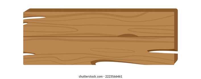 Ilustración de signo de madera o vector de placa