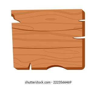 Wooden Sign or Board Vector illustration