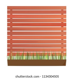 Wooden sign with green grass on white background.Wooden sign vector design