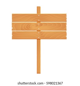 Wooden signboard