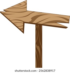 Wooden Signboard Design Elements Illustration