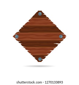 wooden signboard illustration