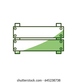 Wooden signpost isolated