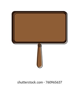 Wooden signpost isolated