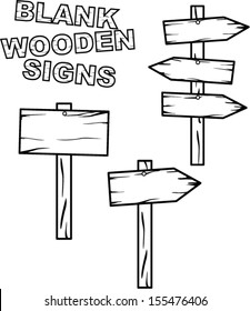 wooden signs