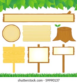 wooden signs