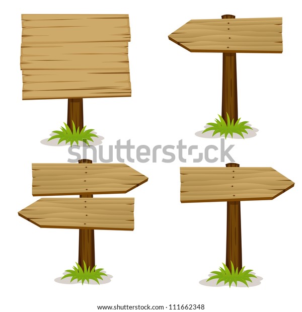 Wooden signs\
set