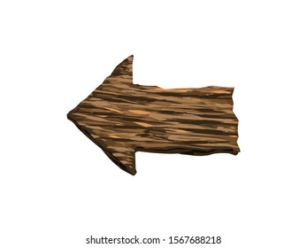  wooden signs vector isolated on white background