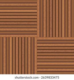 Wooden slats, horizontal and vertical slats arrangement, unique texture looks natural, can be used to decorate walls, balconies, stairs, including graphic design to add contemporary luxury.