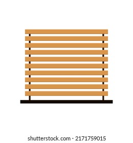 Wooden slats. Wooden slats vector on white background.