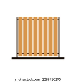 Wooden slats. Wooden slats vector on white background.