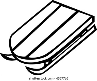 wooden sled
