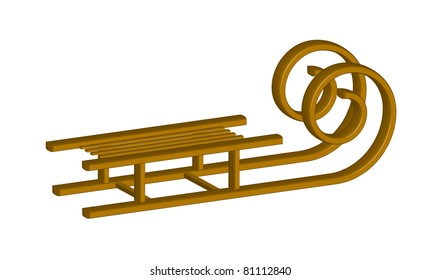 Wooden Sledge