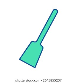 Espátula de madeira. Ícone de utensílio. Linha vetor utensílio de cozinha e ferramenta. Ilustração de talheres