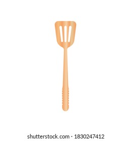 Wooden spatula vector illustration isoalted on white background. Natural Wood Material tool for cooking and BBQ. Suitable for 3d Realistic Mockup. 16/35