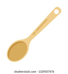 Wooden spoon flat icon.You can be used wooden spoon icon for several purposes like: websites, UI, UX, print templates, presentation templates, promotional materials, web and mobile phone apps