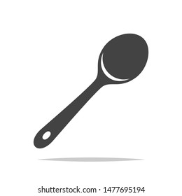 Wooden spoon icon vector isolated