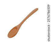 Wooden Spoon, Kitchen Vector Illustration Isolated