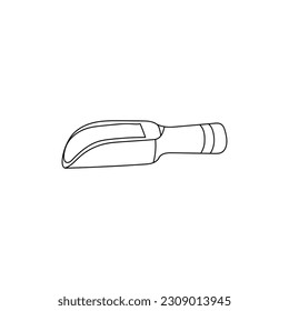 Línea de Cuchara de Madera Sencillo Logo Creativo