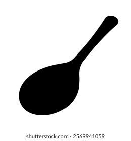Wooden spoon silhouette vector icon sign symbol illustration design.
