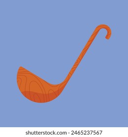 Wooden Spoon Vector Icon. wooden cooking spoon icon illustration. cooking kitchen spoon vector