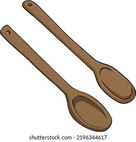 Wooden Spoons From Traditional Latin American Cuisine