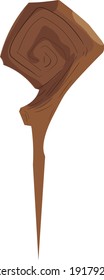 Wooden Staff Mage Vector Art