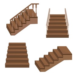Wooden Staircase To The Porch - A Staircase To Enter The House With Decorative Wooden Railings