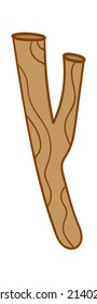 Wooden Stick Icon. Vector illustration