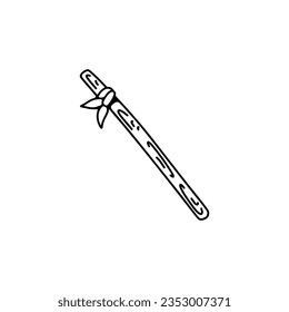 wooden stick vector illustration concept