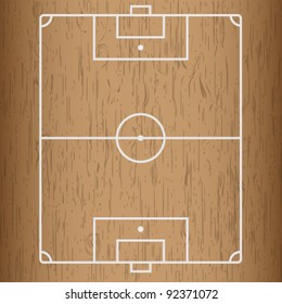  Wooden Stock  Soccer field.