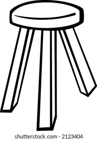 wooden stool