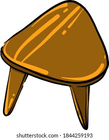 Heces de madera, ilustración, vector sobre fondo blanco