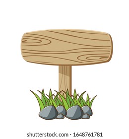 wooden street signs vector illustration