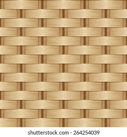 Wooden striped textured background, Wicker pattern, Basket weave pattern, Seamless pattern background.